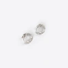 Fashionable, exquisite and light luxury style, round wheat ear earrings, niche earrings, high-end feel, French zircon ear buckles, design sense Item Picture